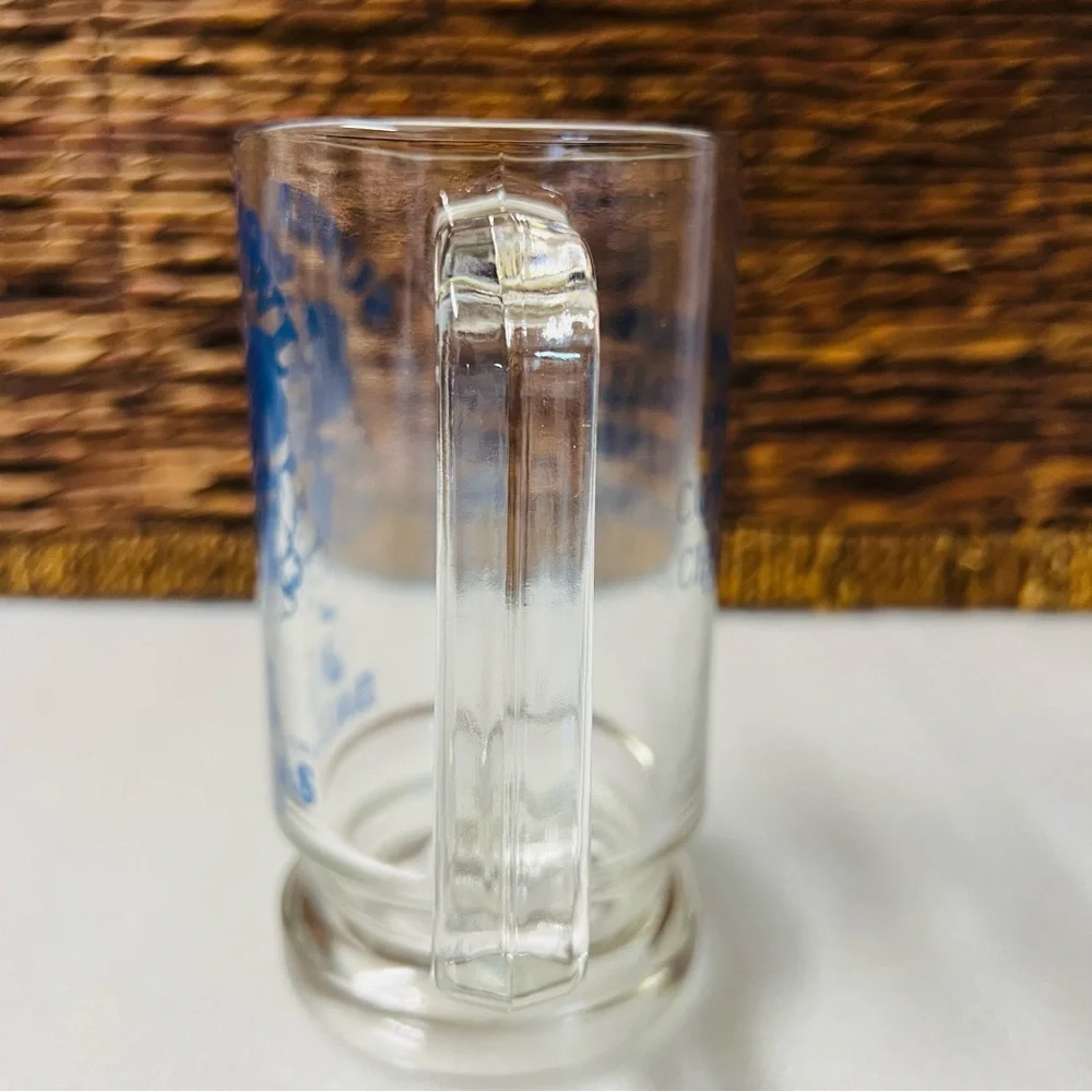 VINTAGE 1978 - 1979 Dallas Cowboys Super Bowl XIII NFC Champions Glass Beer Mug